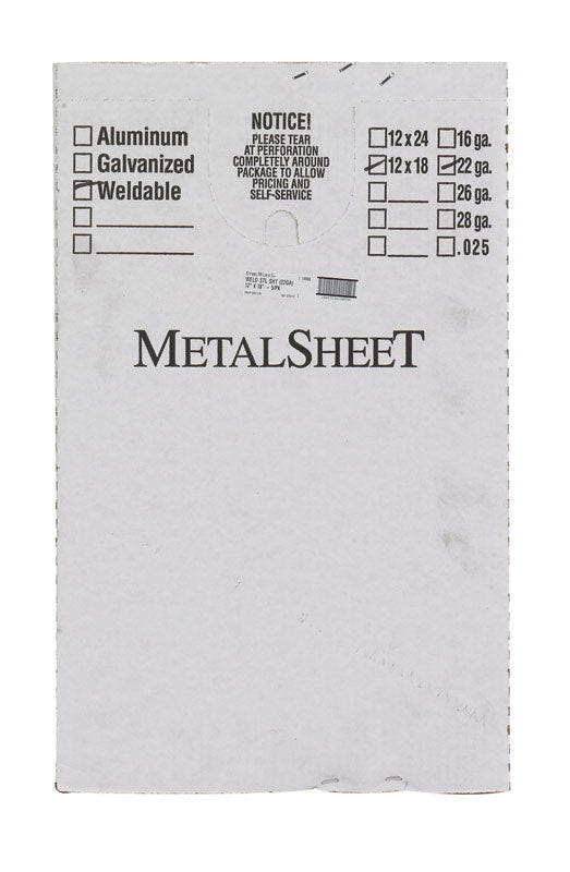WELDABLESHEET12"X18"X22G