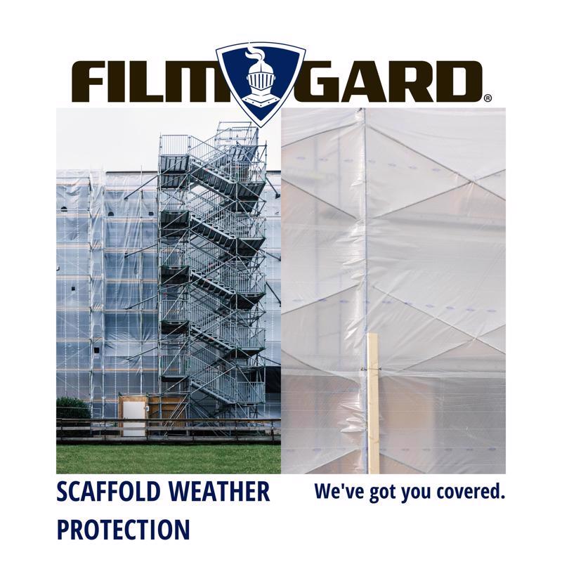 Film-Gard Plastic Sheeting 4 mil X 8 ft. W X 100 ft. L Polyethylene Clear 1 pk