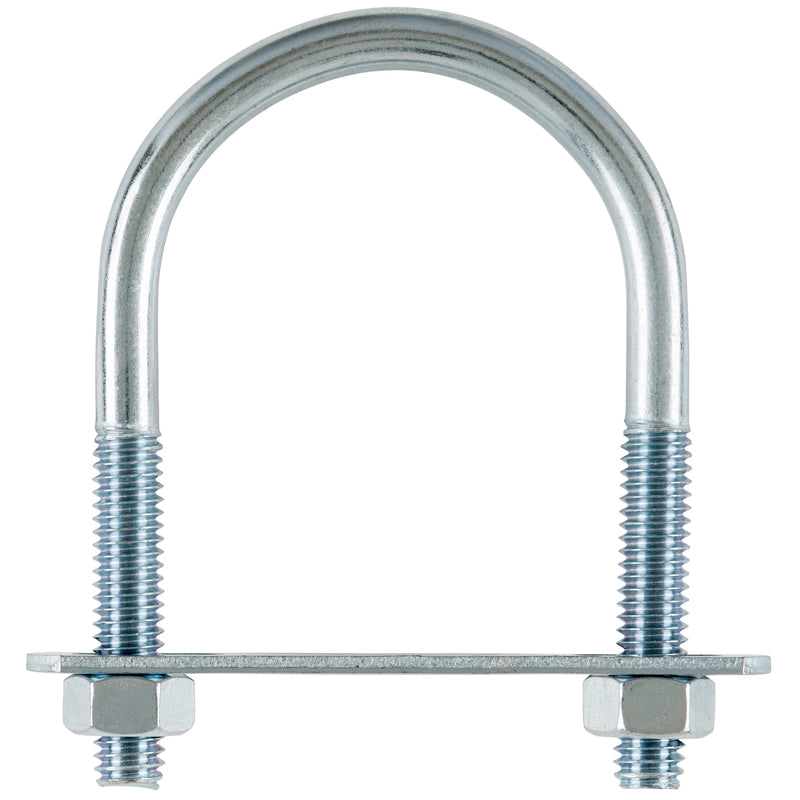 Hampton 5/16 in. X 2 in. W X 3 in. L Coarse Zinc-Plated Steel U-Bolt