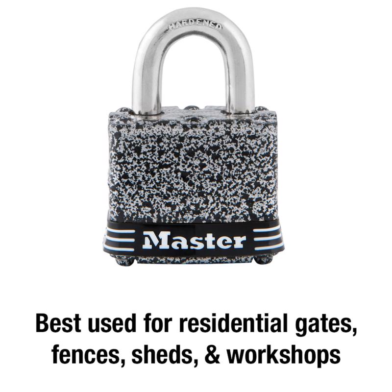 Master Lock 1-5/16 in. H X 1 in. W X 1-9/16 in. L Steel Double Locking Padlock
