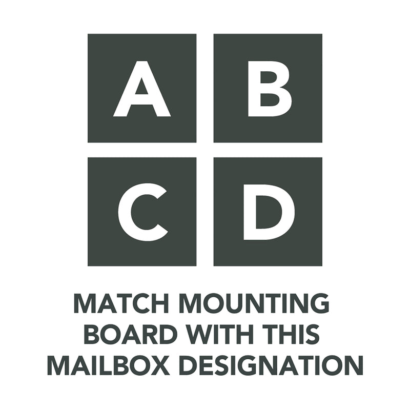 Gibraltar Mailboxes Black Plastic Mailbox Mounting Board .090 Ga. 13-1/16 in. L