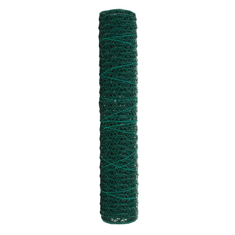 Garden Craft 24 in. H X 25 ft. L Steel Poultry Netting 1 in.