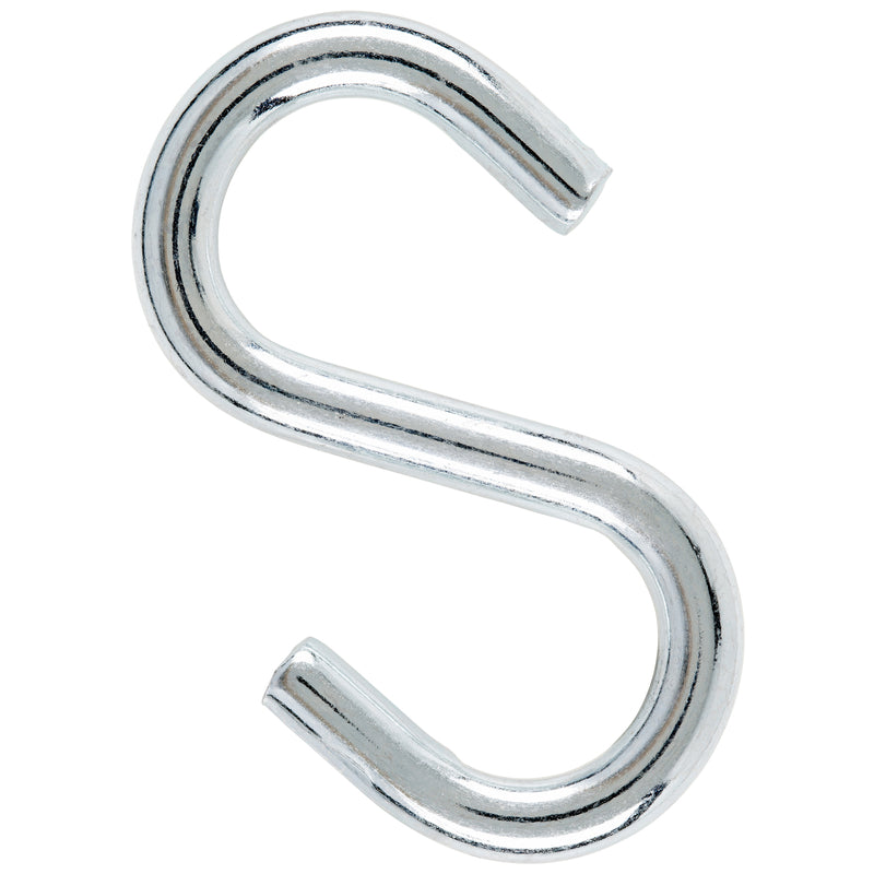 Hampton Medium Zinc-Plated Silver Steel 3.25 in. L S-Hook 240 lb 1 pk