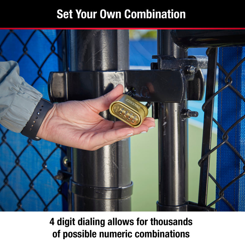 Master Lock 4-1/8 in. H X 2 in. W Steel Resettable Combination Padlock