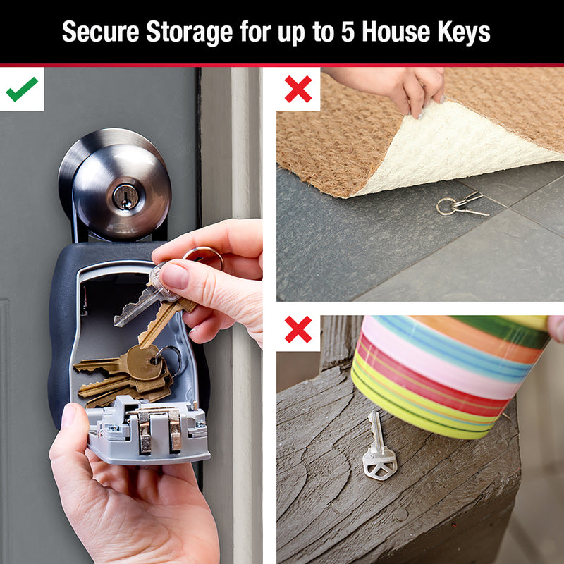 Master Lock 5-7/32 in. H X 3-1/4 in. W Metal 4-Digit Combination Lock Box