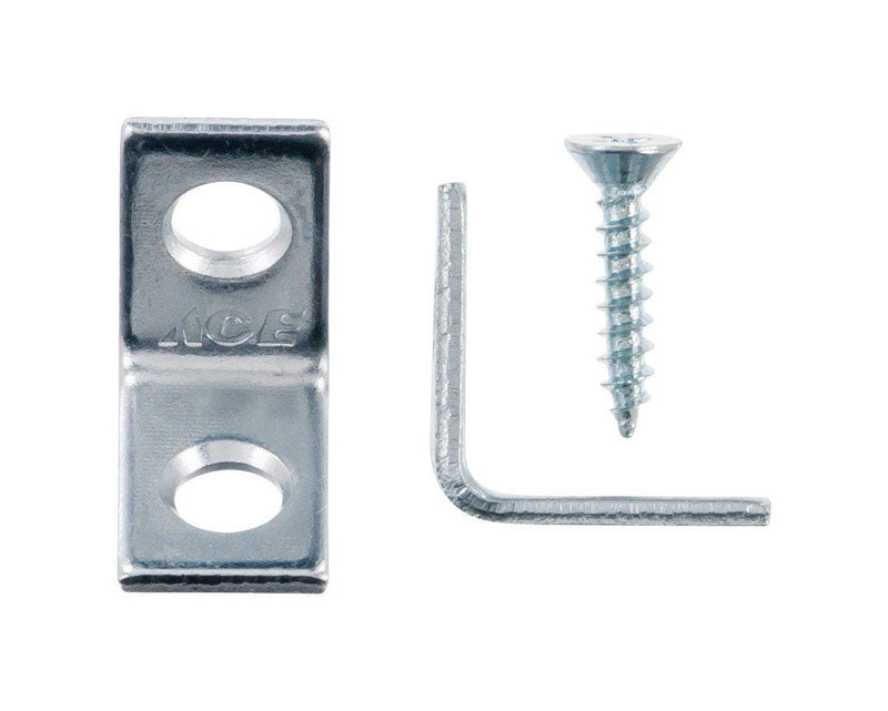 Ace 3/4 in. H X 2.75 in. W X 3/4 in. D Zinc Inside L Corner Brace