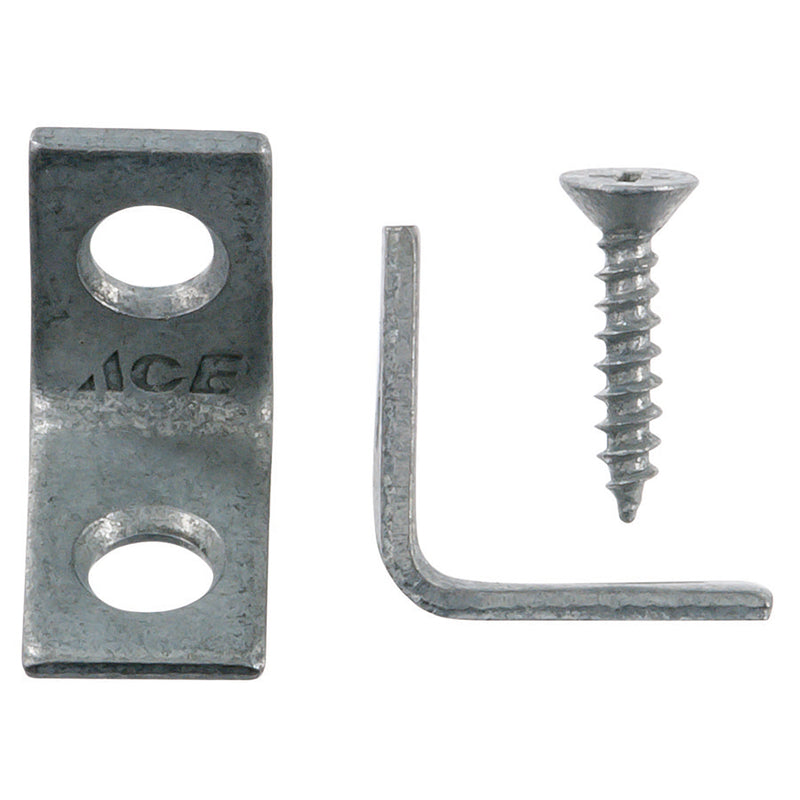 Ace 3/4 in. H X 2.750 in. W X 3/4 in. D Steel Inside L Corner Brace