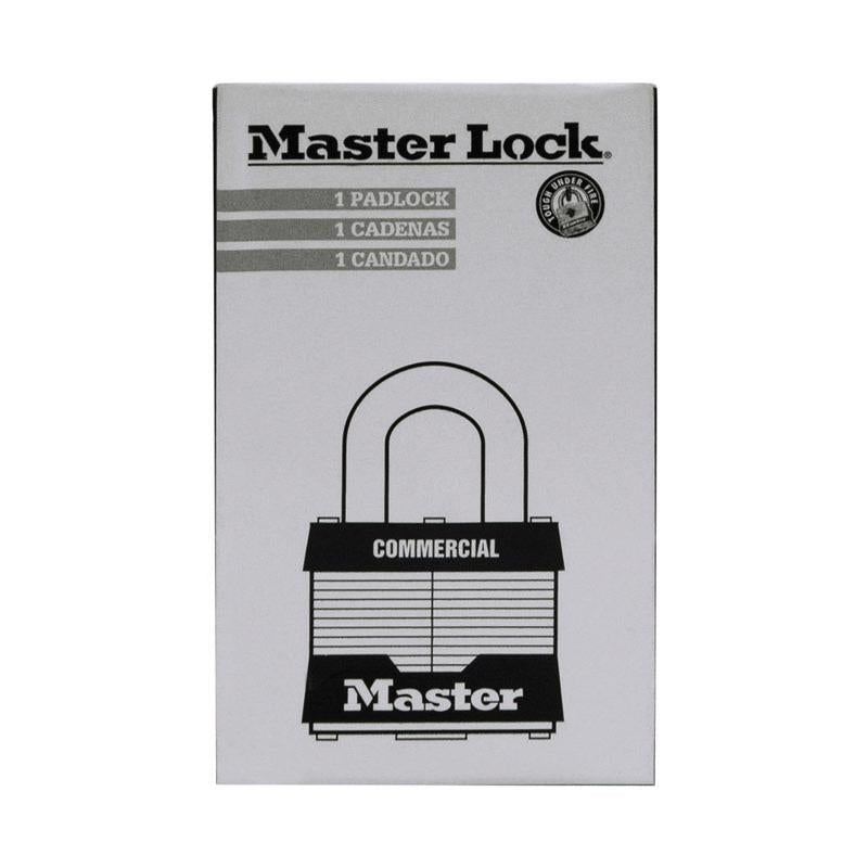 Master Lock 1.75 in. H X 1.75 in. W X 1-3/4 in. L Laminated Steel Dual Ball Bearing Locking Padlock