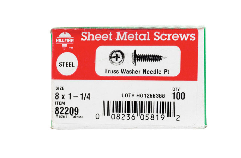 SCREW TR WSHNDL8X1.25100