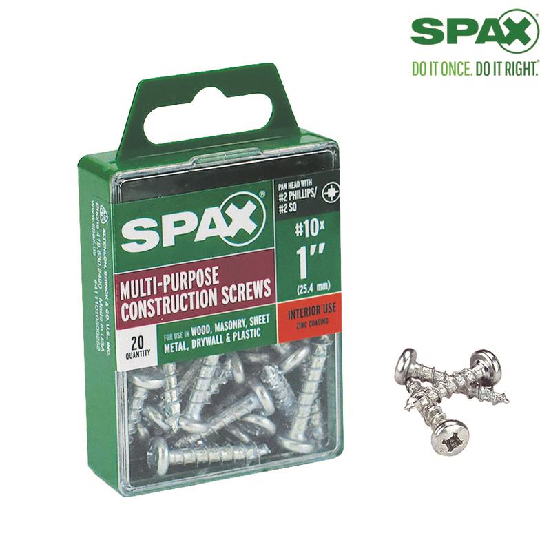 SCRW SPAX PH 10X1 BX20