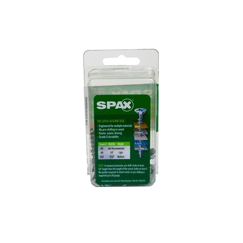 SPAX Multi-Material No. 10 Label X 1-1/2 in. L Unidrive Flat Head Construction Screws 15 pk