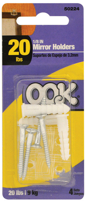 OOK Mirror Holder 20 lb 4 pk