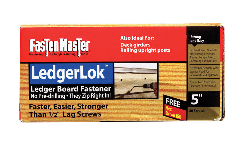 LEDGERLOK SCREW 5" BX/50