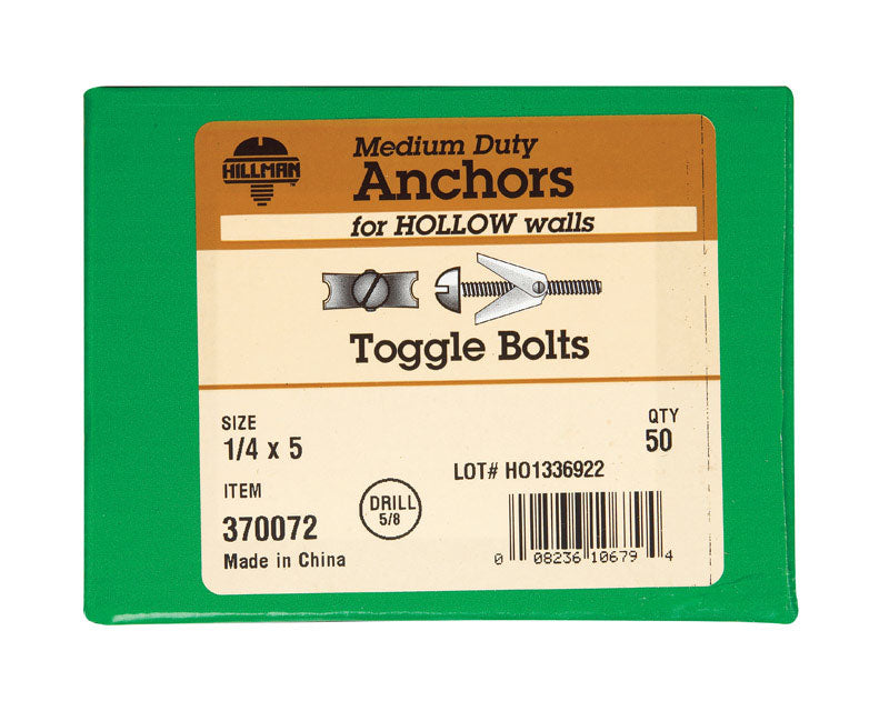 TOGGLE BOLT 1/4X5