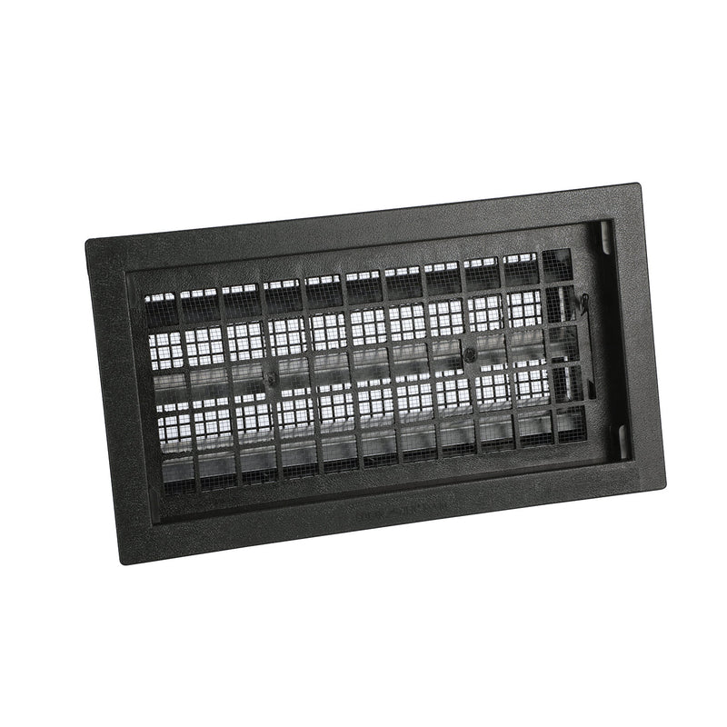 Air Vent 9.5 in. H X 17.5 in. W Black Plastic Foundation Vent