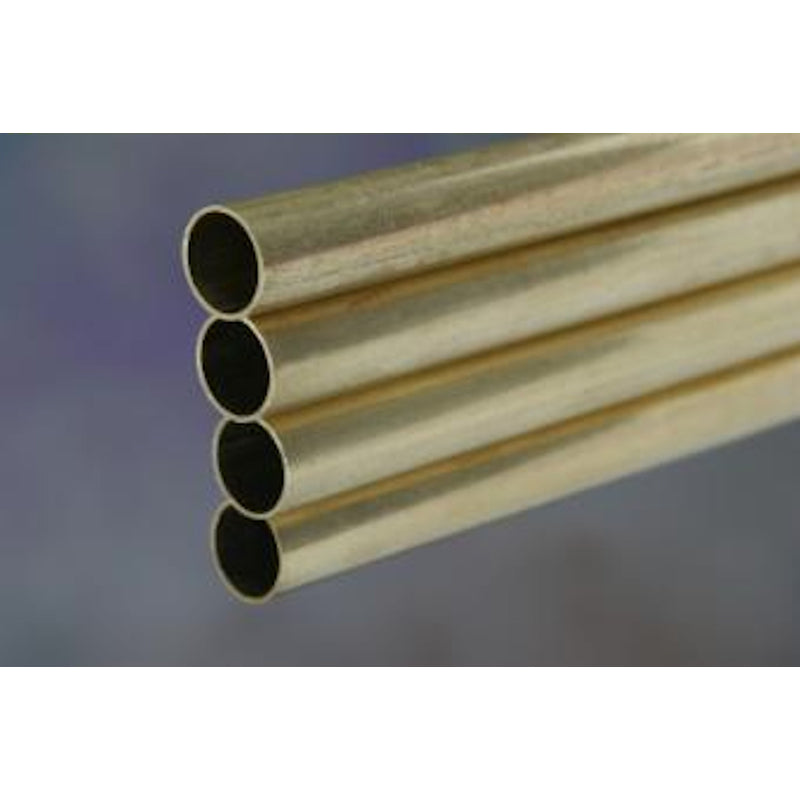 K&S 15/32 in. D X 36 in. L Round Brass Tube 4 pk