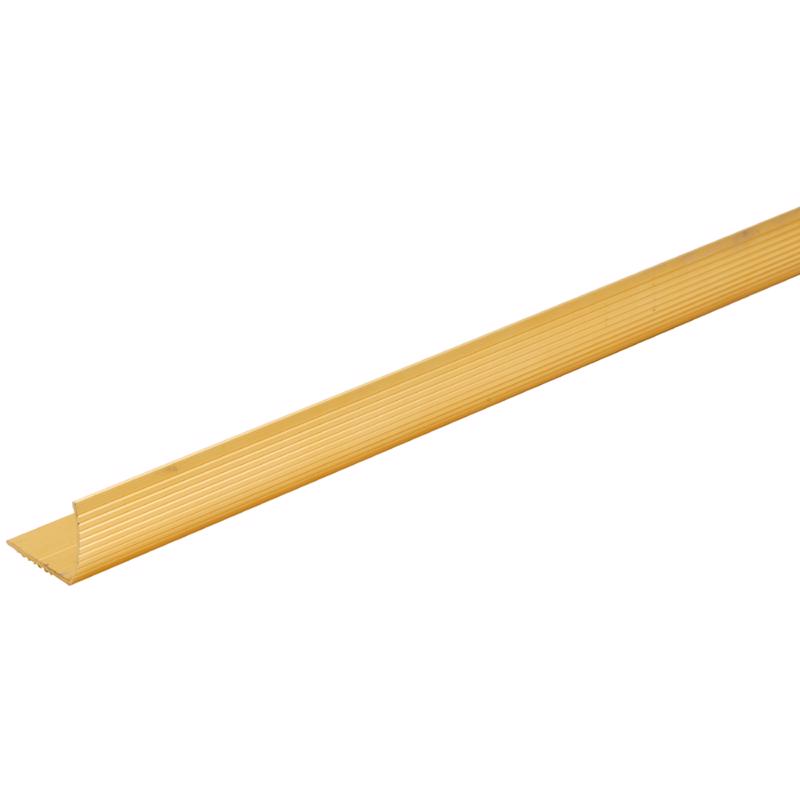 M-D 1-1/8 in. H X 36 in. L Prefinished Satin Brass Aluminum Stair Edge