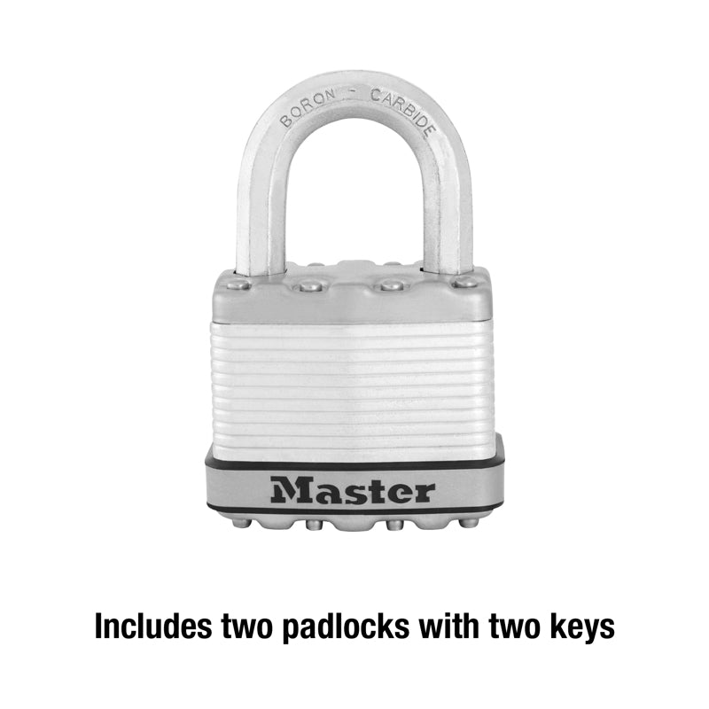 Master Lock 6.34 in. H X 1.34 in. W X 3.91 in. L Steel Ball Bearing Locking Padlock Keyed Alike