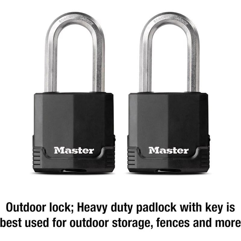 Master Lock 2 in. H X 1-5/16 in. W X 2 in. L Steel Ball Bearing Locking Padlock Keyed Alike