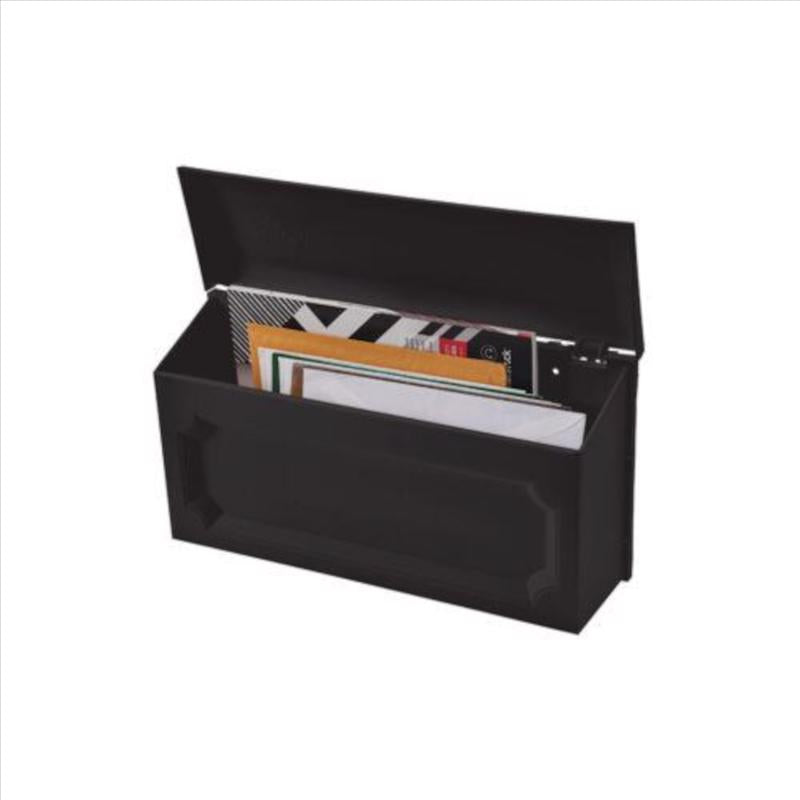 Gibraltar Mailboxes Windsor Plastic Wall Mount Black Mailbox