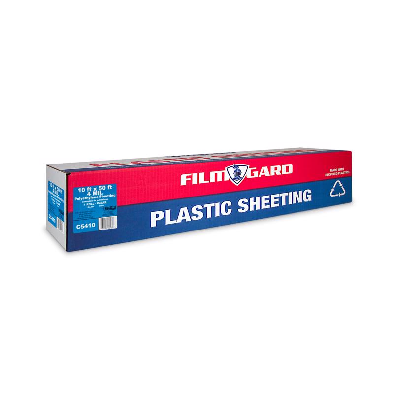 Film-Gard Plastic Sheeting 4 mil X 10 ft. W X 50 ft. L Polyethylene Clear 1 pk