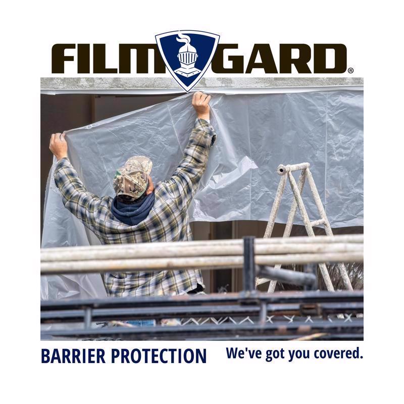 Film-Gard Plastic Sheeting 4 mil X 20 ft. W X 50 ft. L Polyethylene Clear 1 pk