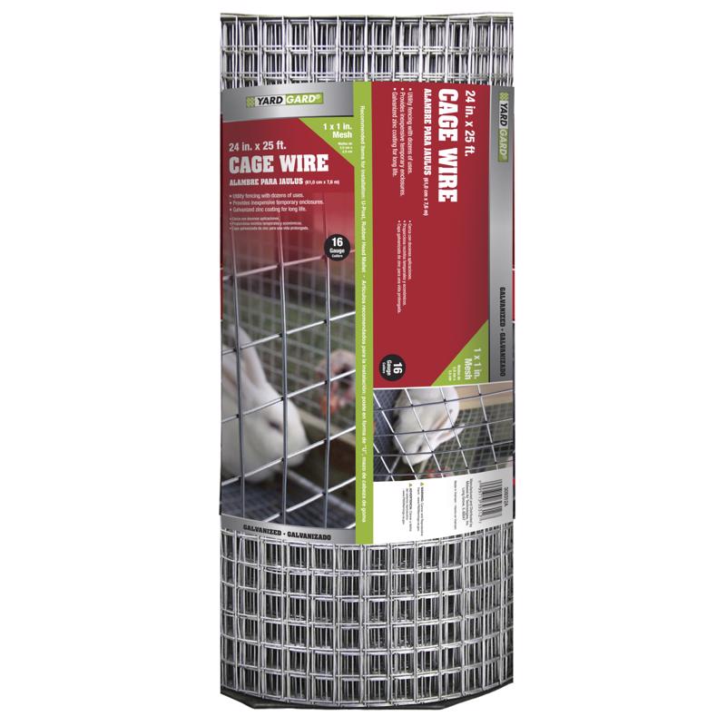 IronRidge 24 in. H X 15 ft. L Galvanized Steel Welded Wire Fence 1 in.