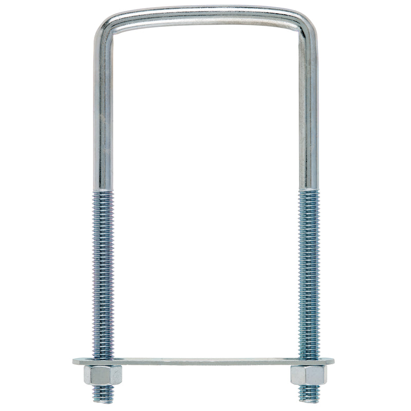 Hampton 3/8 in. X 3 in. W X 6 in. L Coarse Zinc-Plated Steel Square U-Bolt