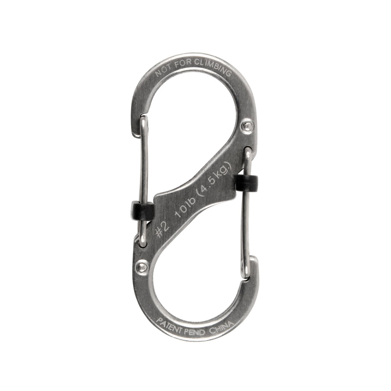 Nite Ize S-Biner SlideLock 1.85 in. D Stainless Steel Silver Carabiner Key Chain