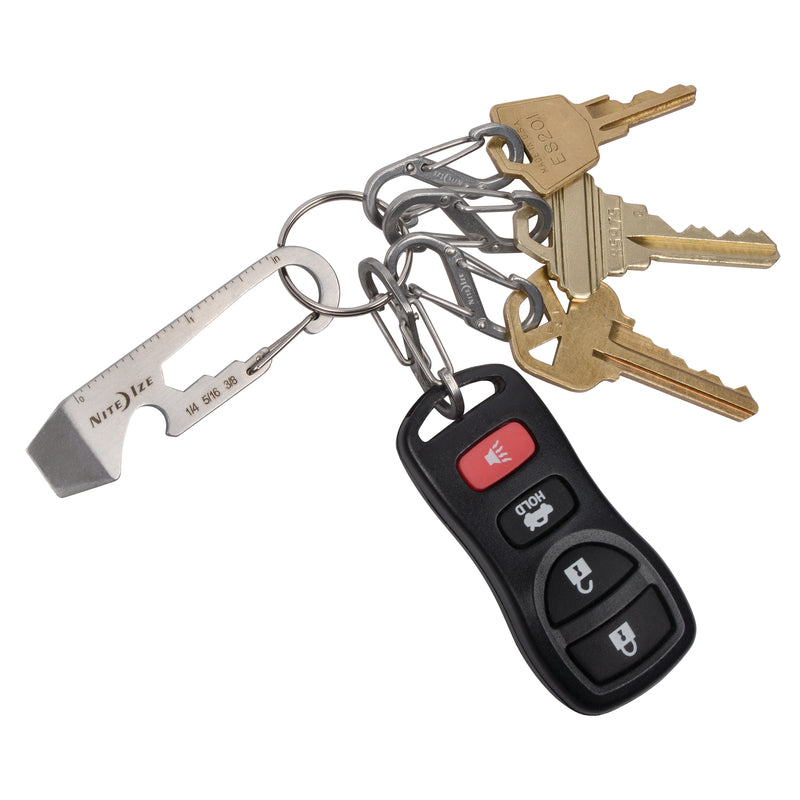 Nite Ize DoohicKey 1.8 in. D Stainless Steel Silver DoohicKey Multi Key Tool