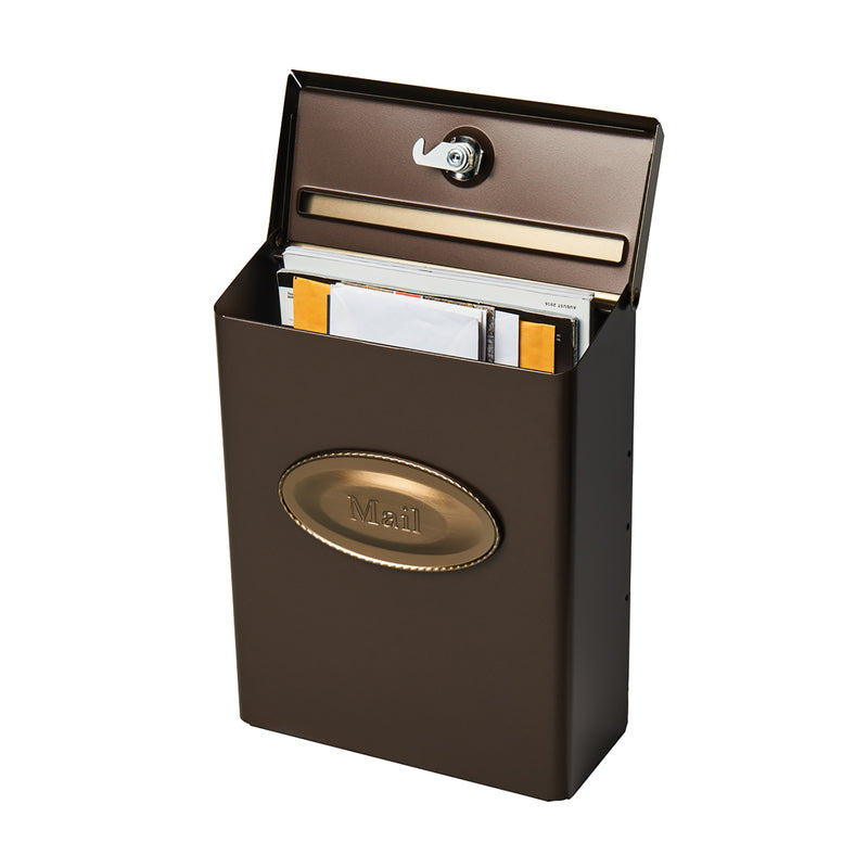 Gibraltar Mailboxes Designer Classic Galvanized Steel Wall Mount Venetian Bronze Mailbox