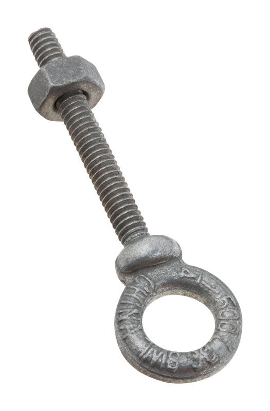 EYE BOLT GLV STL 1/4X2"