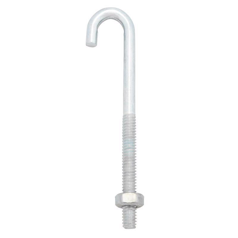 BOLT J W/NUT 1/4"X4"