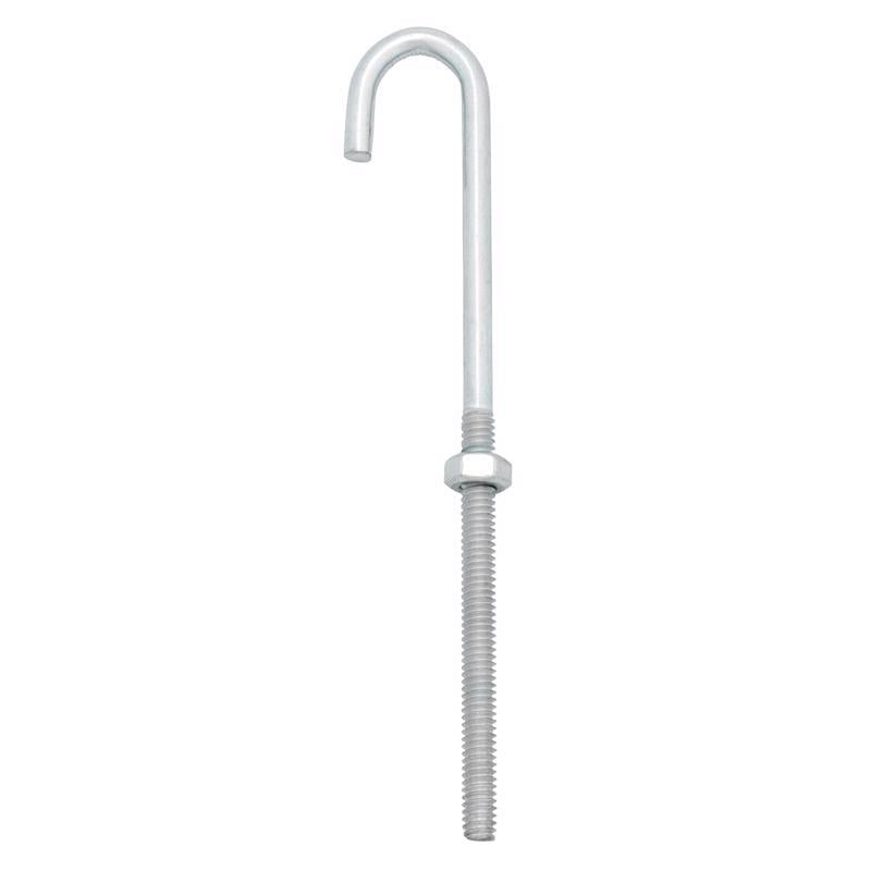 BOLT J W/NUT 1/4"X6"