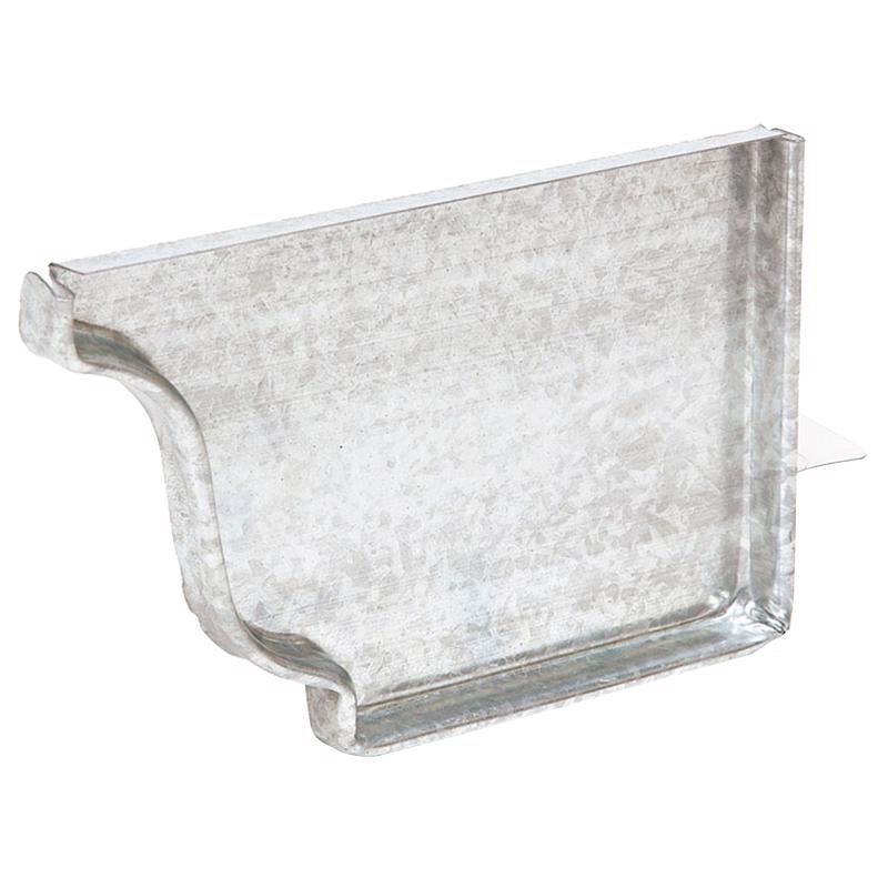 GUTTER K RT ENDCAP4"GALV