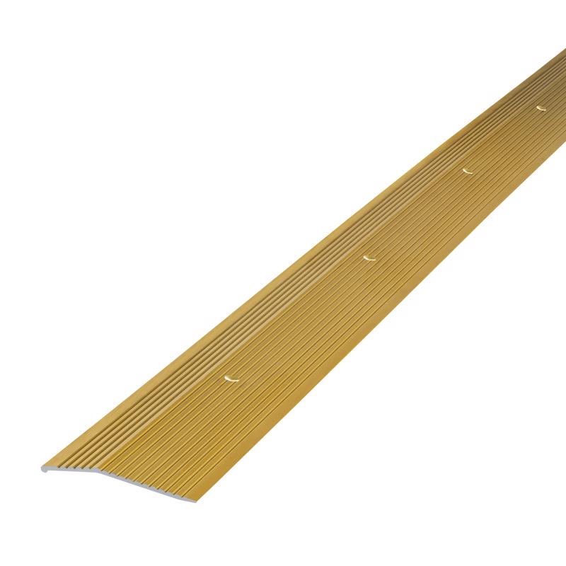 M-D 5/16 in. H X 36 in. L Prefinished Satin Brass Aluminum Carpet Trim
