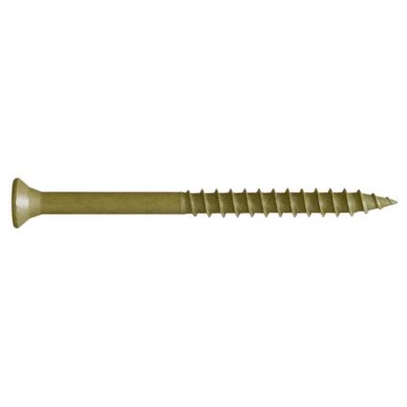 FastenMaster GuardDog No. 10 X 3 in. L Gold Phillips/Square Bugle Head Deck Screws 1750 pk