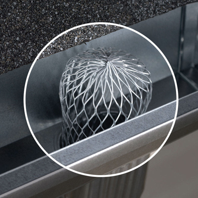 Amerimax 3.5 in. W X 3.5 in. L Gray Aluminum Gutter Strainer