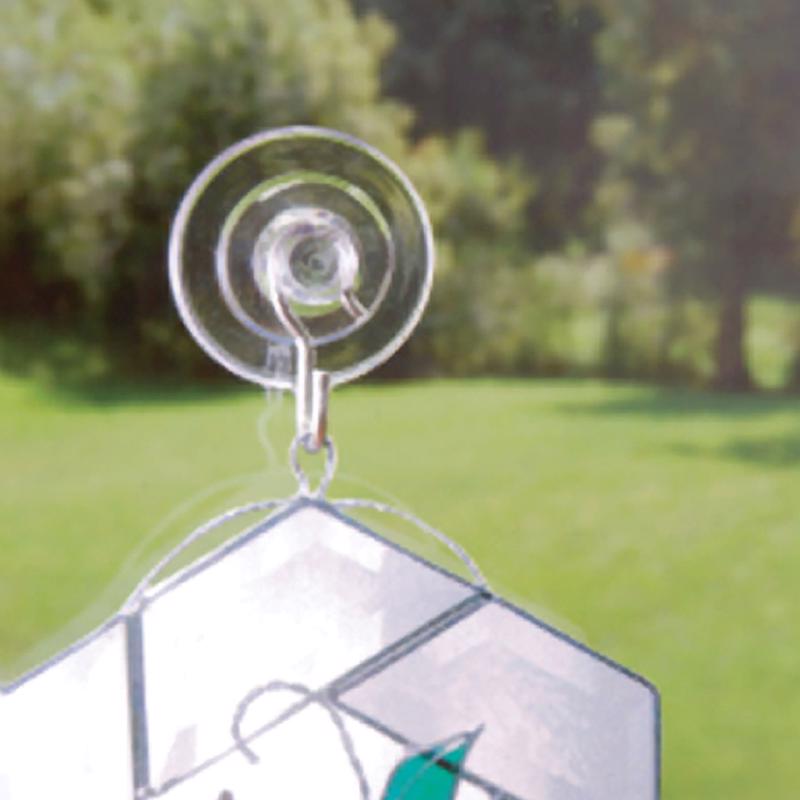 Hillman Medium Clear Metal/Plastic 1-3/4 in. L Hook 3 lb 1 pk