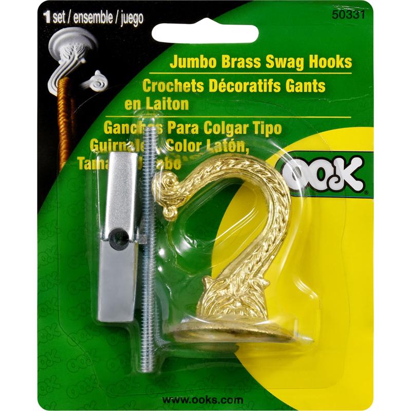 SWAG HOOK BRASS