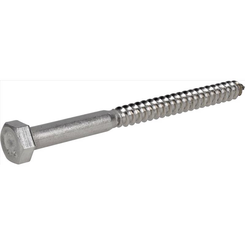 BOLT LAG 5/16X4" SS