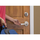 Brinks Push Pull Rotate Harper Satin Nickel Entry Lever KW1 1.75 in.