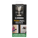 Brinks Push Pull Rotate Barrett Satin Nickel Single Cylinder Lock KW1 1.75 in.