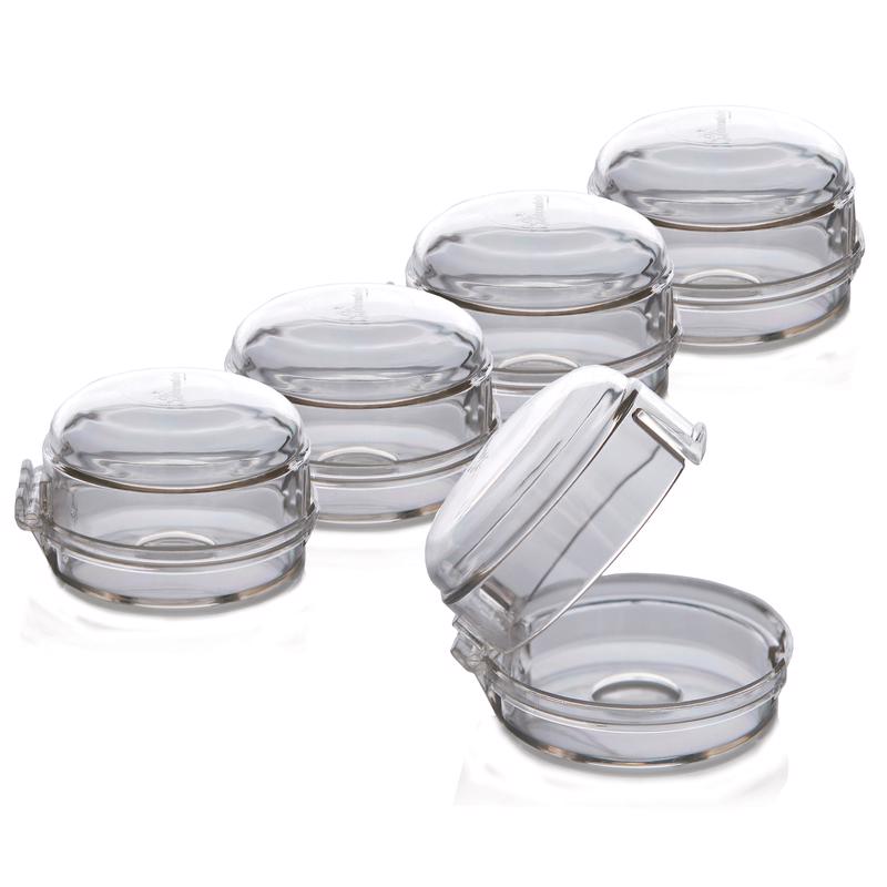 STOVE KNOB COVER CLR 5PK