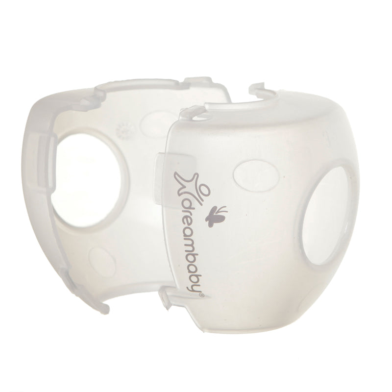 Dreambaby EZY-Fit Clear Plastic Door Knob Covers 3 pk