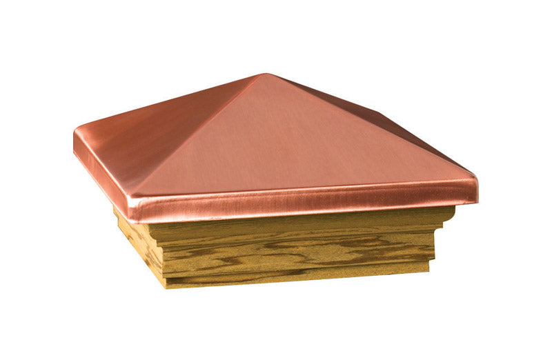 POST CAPS COPPER 4"X4"