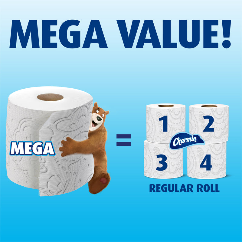 Charmin Ultra Strong Toilet Paper 6 Rolls 286 sheet 186 ft.