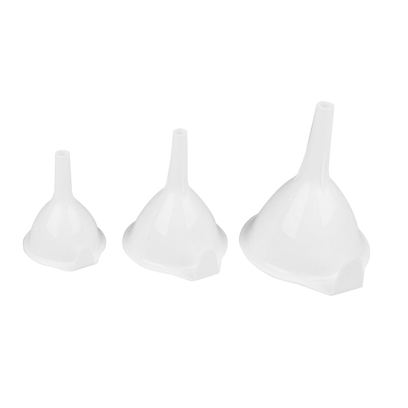 Fox Run White 4.5 in. H Plastic Funnel Set