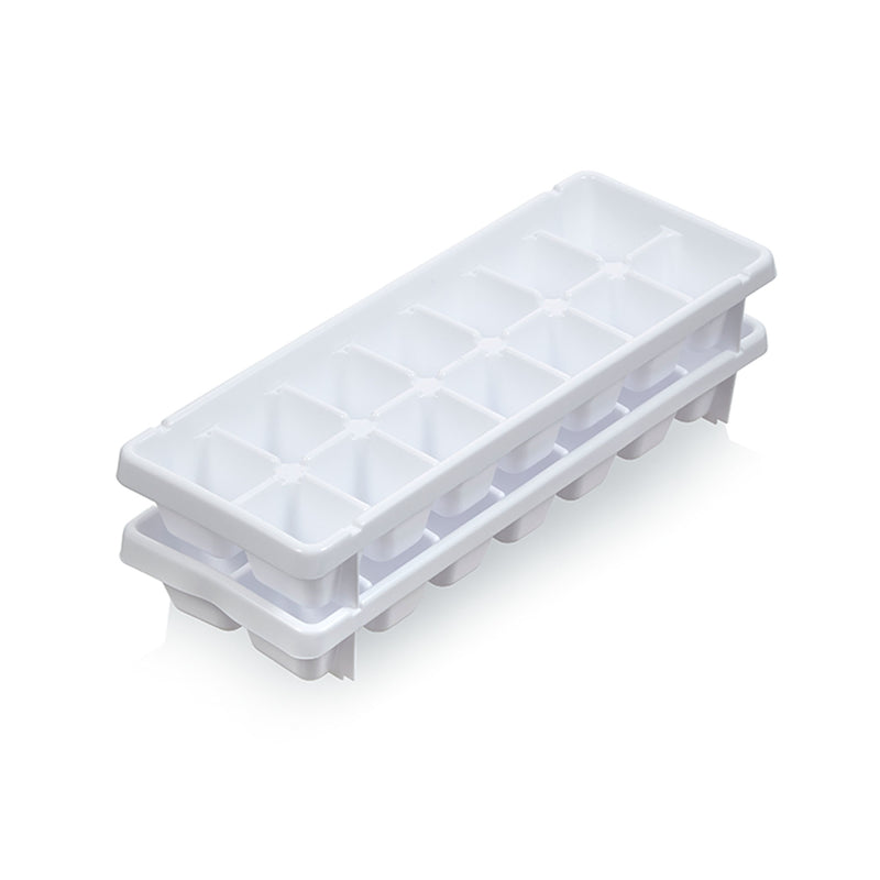 ICE CUBE TRAY WHITE 2PK