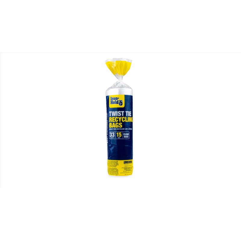TRASH BAG 0.8ML 33G 15PK